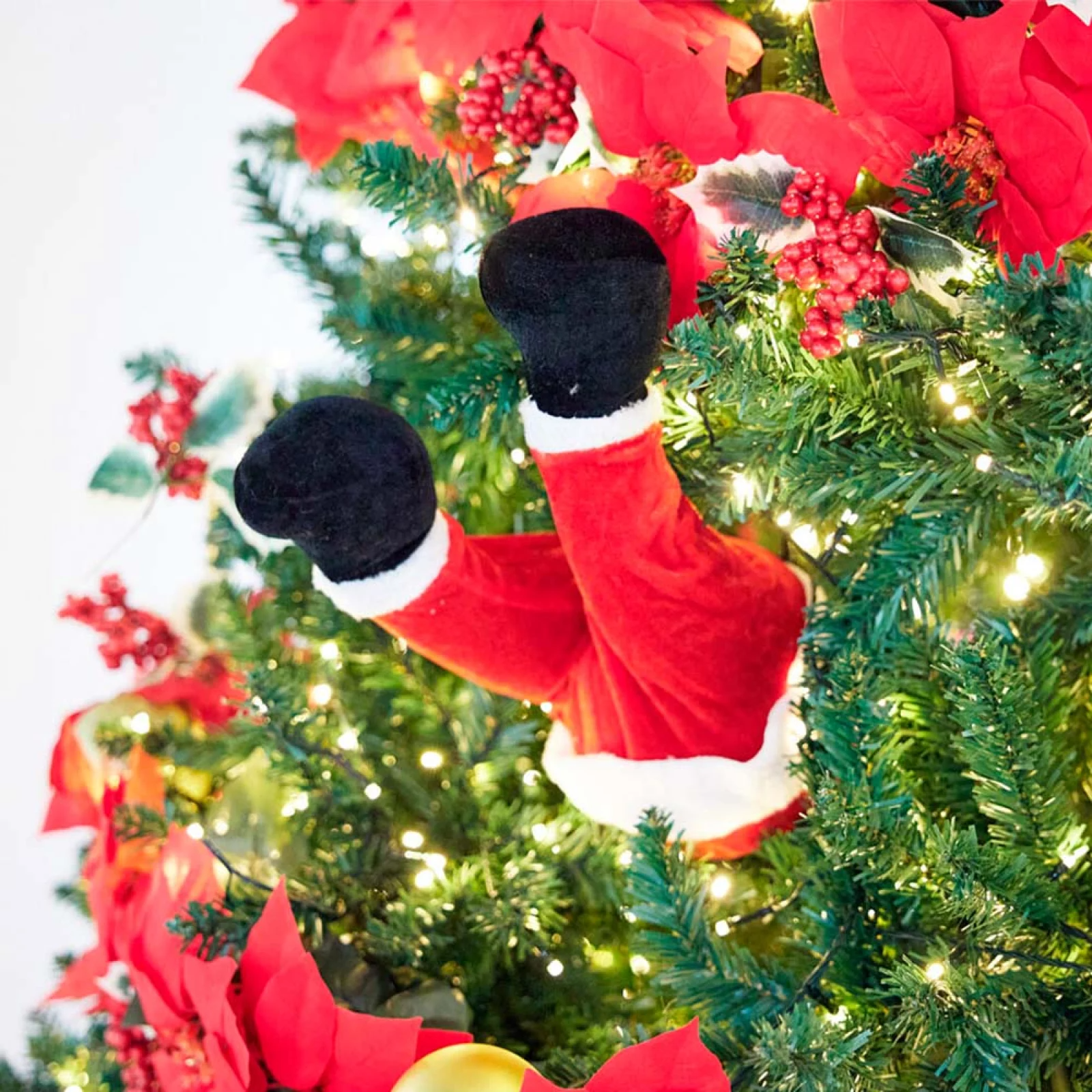 PIERNAS SANTA CLAUS C/ MOVIMIENTO ARBOL NAVIDAD